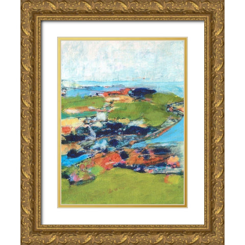 Country Road Trip II Gold Ornate Wood Framed Art Print with Double Matting by Fuchs, Jodi