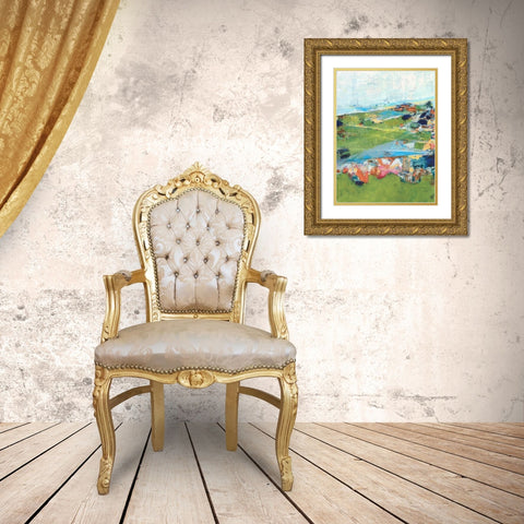 Country Road Trip III Gold Ornate Wood Framed Art Print with Double Matting by Fuchs, Jodi