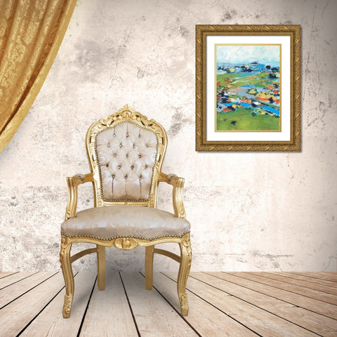 Country Road Trip IV Gold Ornate Wood Framed Art Print with Double Matting by Fuchs, Jodi