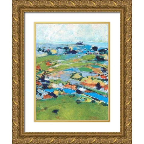 Country Road Trip IV Gold Ornate Wood Framed Art Print with Double Matting by Fuchs, Jodi