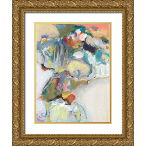 Flower Vendor II Gold Ornate Wood Framed Art Print with Double Matting by Fuchs, Jodi