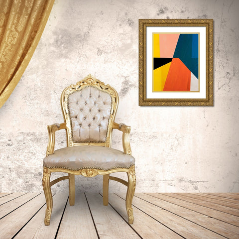 Modular IV Gold Ornate Wood Framed Art Print with Double Matting by Fuchs, Jodi