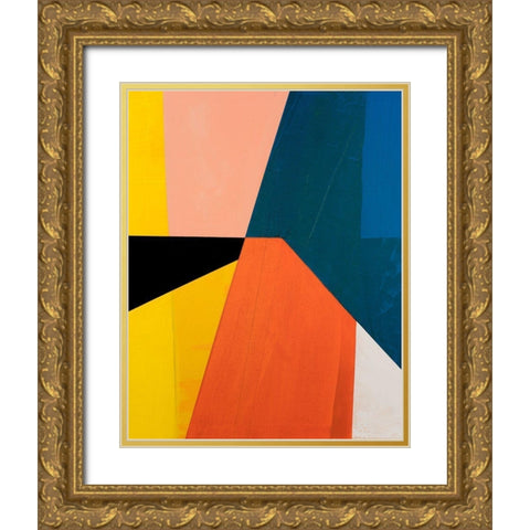 Modular IV Gold Ornate Wood Framed Art Print with Double Matting by Fuchs, Jodi