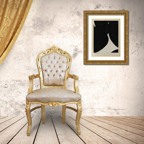 Big Graphic I Gold Ornate Wood Framed Art Print with Double Matting by Green, Jacob