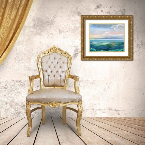 Sunset Outlook II Gold Ornate Wood Framed Art Print with Double Matting by Popp, Grace