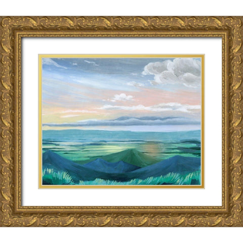 Sunset Outlook II Gold Ornate Wood Framed Art Print with Double Matting by Popp, Grace