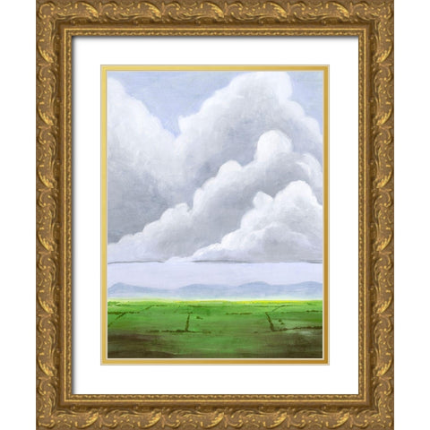 Hazy Horizon II Gold Ornate Wood Framed Art Print with Double Matting by Popp, Grace