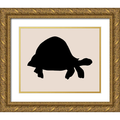 Animal Sprinter III Gold Ornate Wood Framed Art Print with Double Matting by Green, Jacob