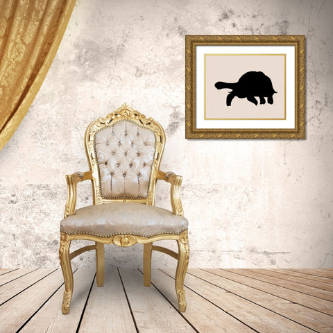 Animal Sprinter IV Gold Ornate Wood Framed Art Print with Double Matting by Green, Jacob