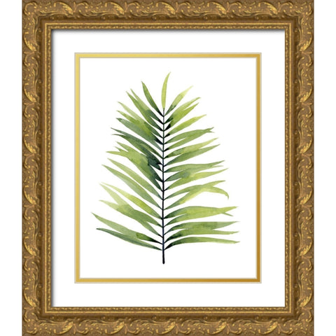 Palm Water II Gold Ornate Wood Framed Art Print with Double Matting by Popp, Grace