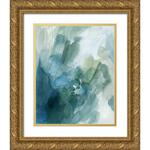 River Gleam I Gold Ornate Wood Framed Art Print with Double Matting by Popp, Grace