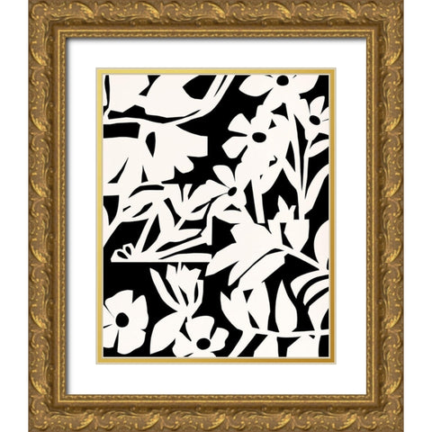 Cut Out Fields II Gold Ornate Wood Framed Art Print with Double Matting by Warren, Annie