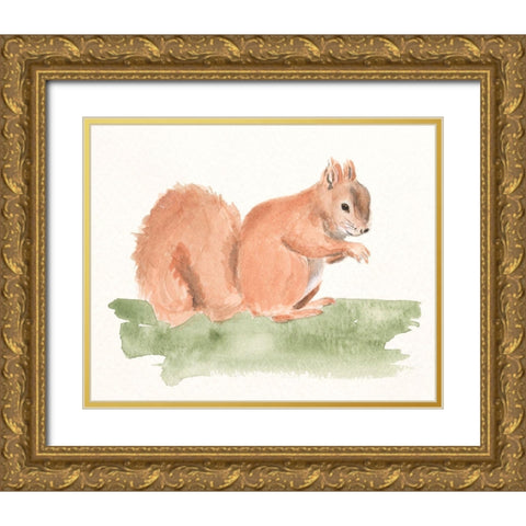 Forest Resident II Gold Ornate Wood Framed Art Print with Double Matting by Moore, Regina