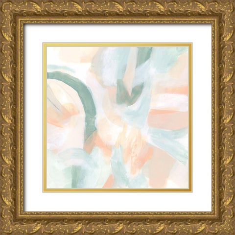 Liquid Segment II Gold Ornate Wood Framed Art Print with Double Matting by Vess, June Erica