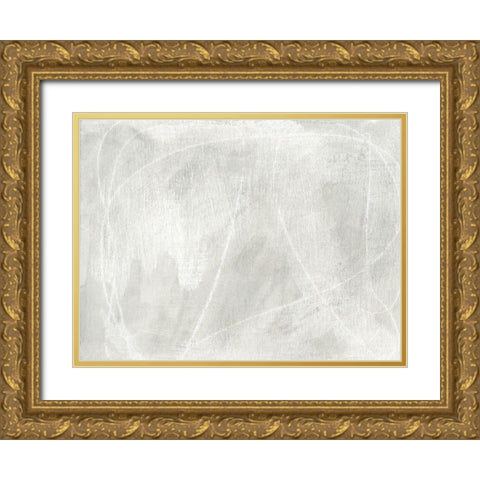Stone Shadows II Gold Ornate Wood Framed Art Print with Double Matting by Vess, June Erica