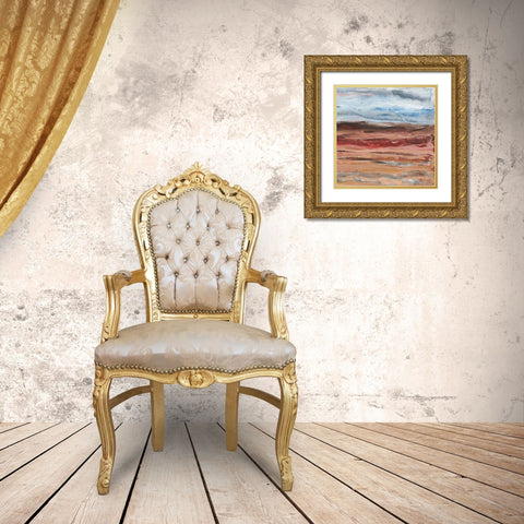 Mars II Gold Ornate Wood Framed Art Print with Double Matting by Longley, Alicia