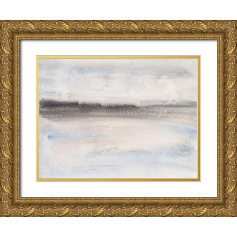 Coastal Impression I Gold Ornate Wood Framed Art Print with Double Matting by Holland, J.
