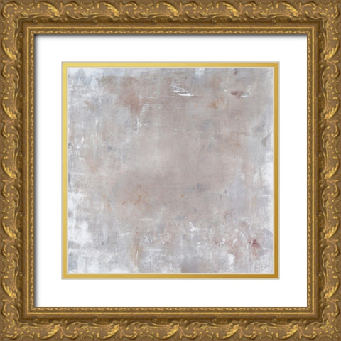 Subtle Texture II Gold Ornate Wood Framed Art Print with Double Matting by OToole, Tim