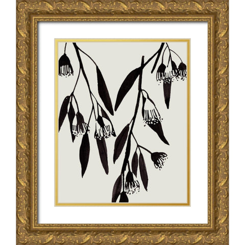 Wind Sway I Gold Ornate Wood Framed Art Print with Double Matting by Wang, Melissa