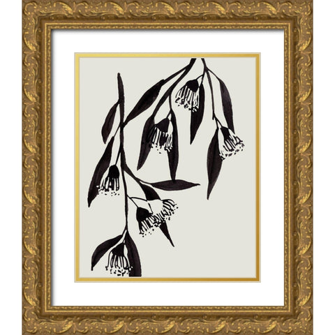 Wind Sway II Gold Ornate Wood Framed Art Print with Double Matting by Wang, Melissa