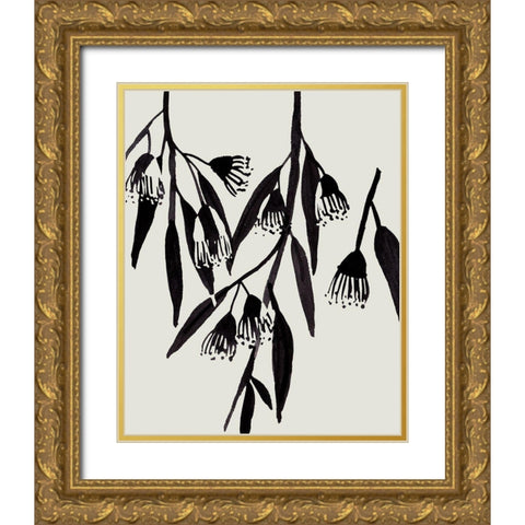 Wind Sway IV Gold Ornate Wood Framed Art Print with Double Matting by Wang, Melissa