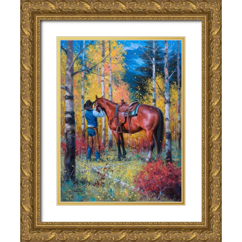 High Country Color Gold Ornate Wood Framed Art Print with Double Matting by Sorenson, Jack