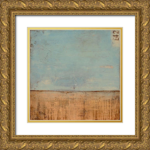 Kansas Sky Gold Ornate Wood Framed Art Print with Double Matting by Ashley, Erin