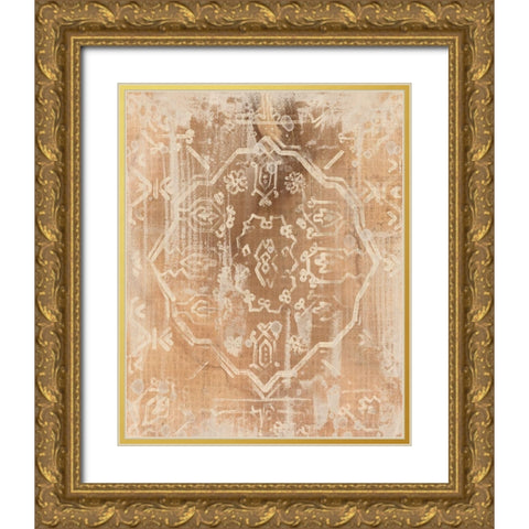 Earth Textile II Gold Ornate Wood Framed Art Print with Double Matting by Vess, June Erica