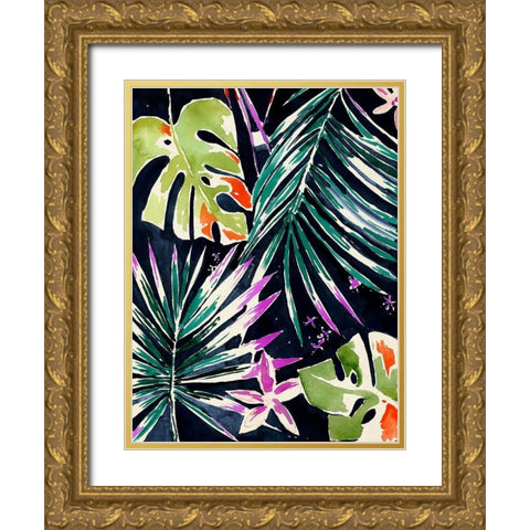 Brushy Jungle II Gold Ornate Wood Framed Art Print with Double Matting by Parker, Jennifer Paxton
