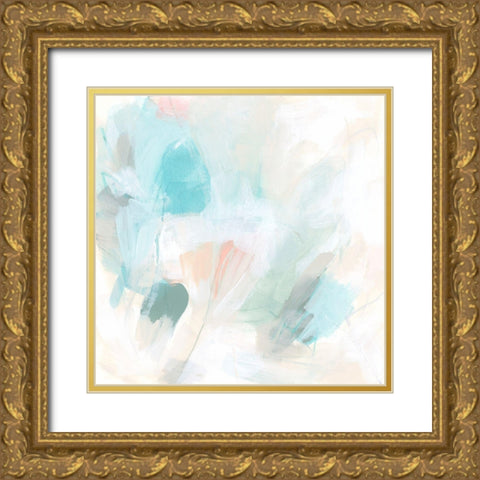 Pastel Matrix II Gold Ornate Wood Framed Art Print with Double Matting by Vess, June Erica