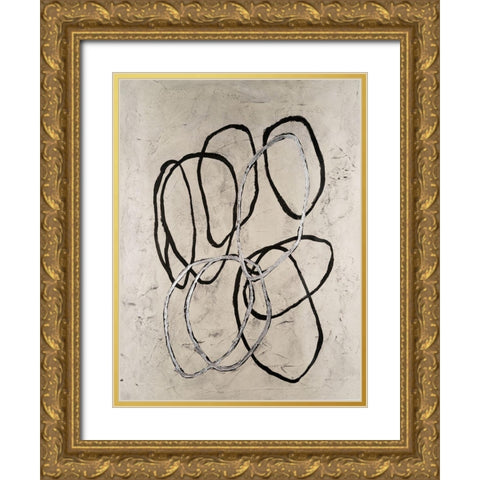 Disengage II Gold Ornate Wood Framed Art Print with Double Matting by Willett, Michael