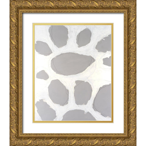 Sublunar I Gold Ornate Wood Framed Art Print with Double Matting by Willett, Michael
