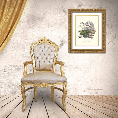 French Dogs XI Gold Ornate Wood Framed Art Print with Double Matting by Unknown