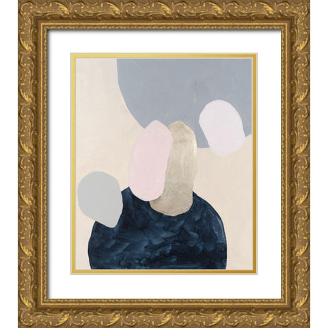 Muted Orbs IV Gold Ornate Wood Framed Art Print with Double Matting by Willett, Michael