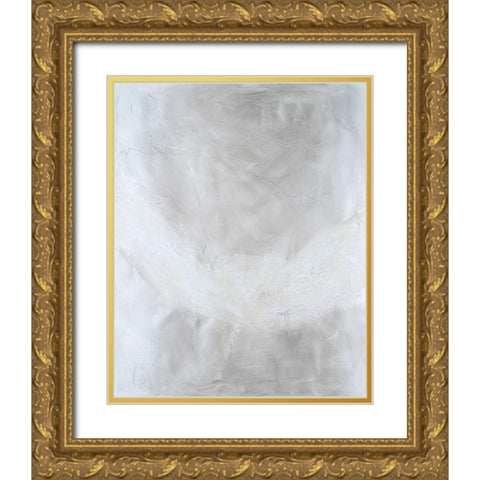 Snowdrift II Gold Ornate Wood Framed Art Print with Double Matting by Willett, Michael