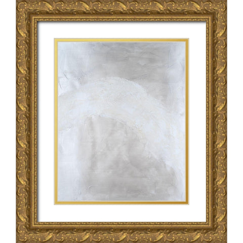 Snowdrift III Gold Ornate Wood Framed Art Print with Double Matting by Willett, Michael