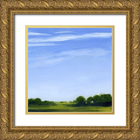 Horizon and Wisp II Gold Ornate Wood Framed Art Print with Double Matting by Popp, Grace