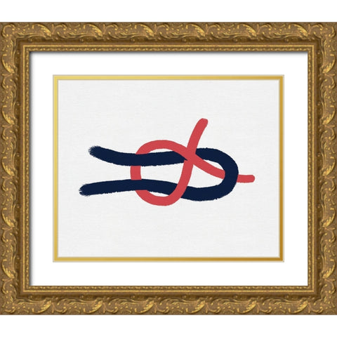 Sailing Knot I Gold Ornate Wood Framed Art Print with Double Matting by Green, Jacob
