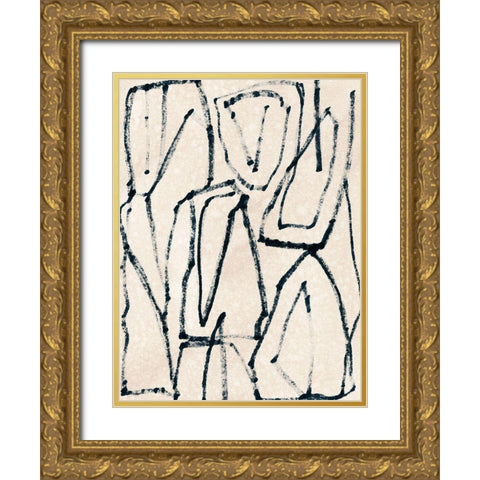 Liminal Boundary II Gold Ornate Wood Framed Art Print with Double Matting by Vess, June Erica