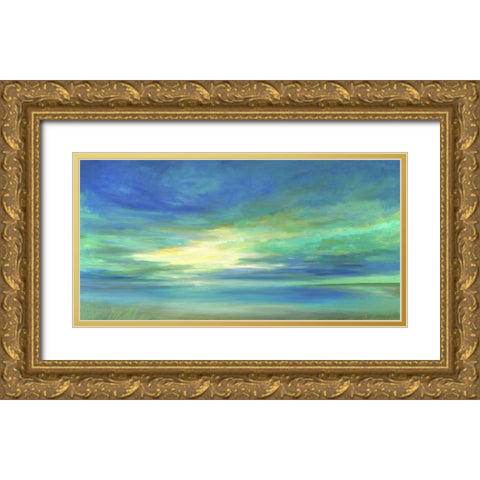 Tropical Dream Gold Ornate Wood Framed Art Print with Double Matting by Finch, Sheila