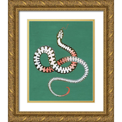 Serpent Shapes I Gold Ornate Wood Framed Art Print with Double Matting by Popp, Grace