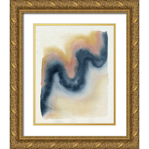 Wavy Pitch II Gold Ornate Wood Framed Art Print with Double Matting by Popp, Grace