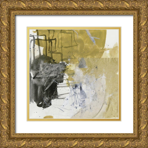 Loess Plateau III Gold Ornate Wood Framed Art Print with Double Matting by Wang, Melissa