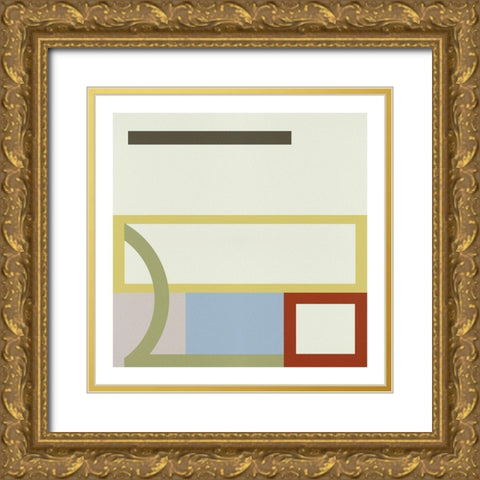 Pop Codes VIII Gold Ornate Wood Framed Art Print with Double Matting by Wang, Melissa