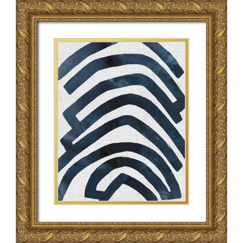 Ramblas I Gold Ornate Wood Framed Art Print with Double Matting by Vess, June Erica