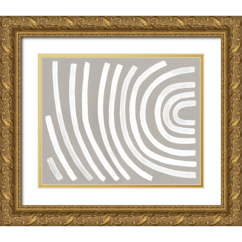 Broken Rainbow I Gold Ornate Wood Framed Art Print with Double Matting by Caroline, Emma