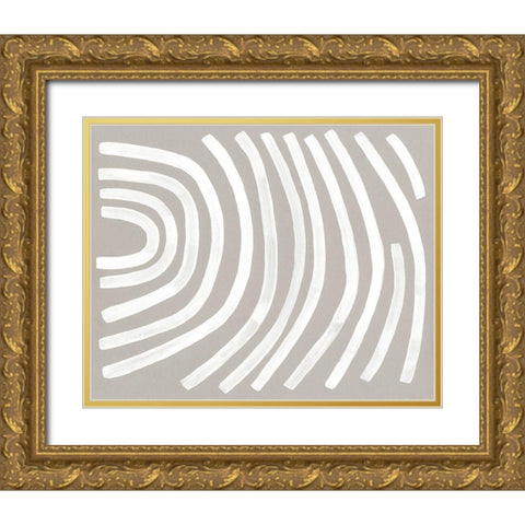 Broken Rainbow II Gold Ornate Wood Framed Art Print with Double Matting by Caroline, Emma