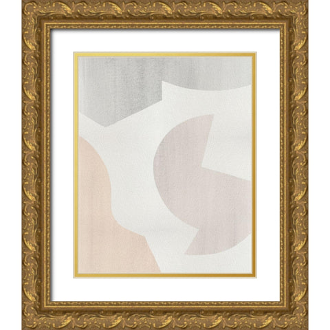 Shaping Soft II Gold Ornate Wood Framed Art Print with Double Matting by Popp, Grace