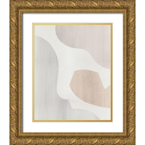 Shaping Soft III Gold Ornate Wood Framed Art Print with Double Matting by Popp, Grace