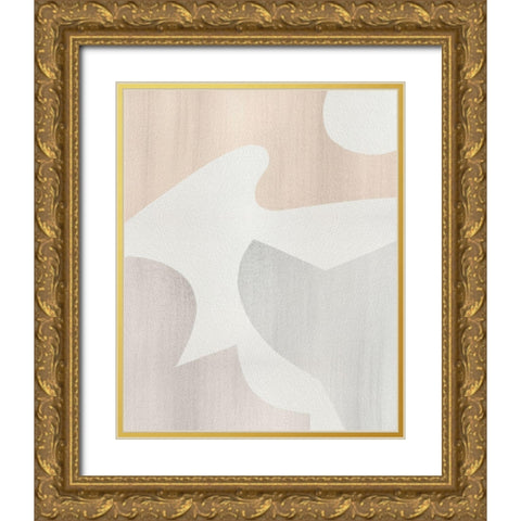 Shaping Soft IV Gold Ornate Wood Framed Art Print with Double Matting by Popp, Grace